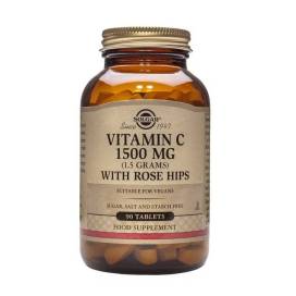 Solgar Vitamina C Escaramujo Rose Hips 1500 Mg 90 Comp