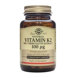Solgar Vitamina K2 Natural 100 Mcg 50 Caps Veg