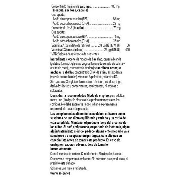 Solgar Super Cod Liver Oil Complex 60 Caps