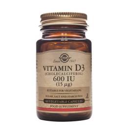 Solgar Vitamina D3 600 Ui 15 Mcg 60 Caps Veg