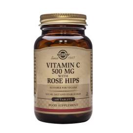 Solgar Vitamina C Escaramujo Rose Hips 500 Mg 100 Comp
