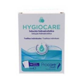 Hygiocare Hidroalcoholic Solution 10 Wipes 3ml