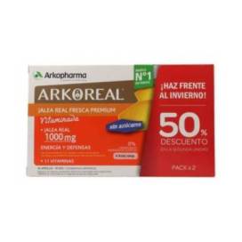 Arkoreal Geleia Real Com Vitaminas Sem Açúcar 2x20 Ampolas Promo