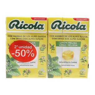 Ricola Caramelos Limonmelisa Sa 2x50 g Promo