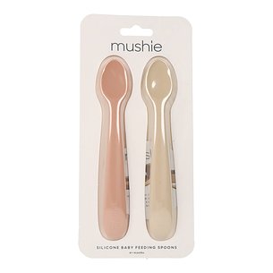 Mushie Cuchara Infantil Shifting Sand Blush 2 Ud