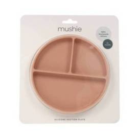 Mushie Silicone Suction Plate Blush 6m+