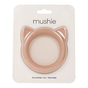 Mordedor de silicone Mushie Cat Blush Ref 47818