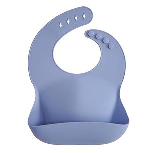 Mushie Babero Silicona Powder Blue Ref 47908