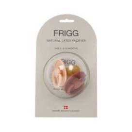 Frigg Latex Pacifier Pink Cream + Powder Blush 2 Units Size 2 6-18m