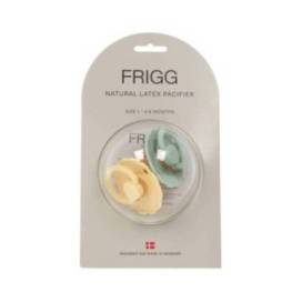 Frigg Latex Pacifier Seafoam + Pale Daffodil 2 Units Size 1 0-6m