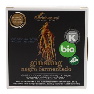 Ginseng Negro Fermentado 24 Caps Soria Natural