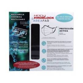 Reusable Hygienic Mask Viroblock Black Large Size 1 Unit