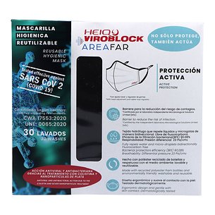 Viroblock Wiederverwendbare Hygienemaske Schwarz