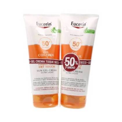 Eucerin Gel-cream Spf50+ Ultra Light 2x200 Ml Promo