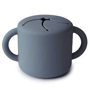 Mushie Taza Para Snack Silicona Cambridge Blue 1