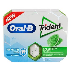 Oral B Trident Chicles Spearmint 10 Uds