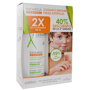 Aderma Exomega Emollient Milk 2x400 ml Promo