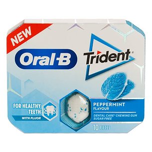 Oral B Trident Chicles Peppermint 10 Uds