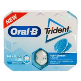 Oral B Trident Gomas De Mascar Peppermint 10 Unidades