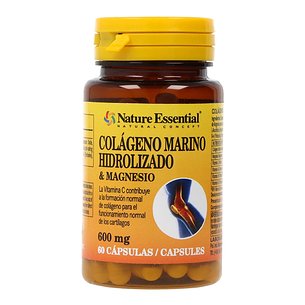 Colageno Marino Hidrolizado Magnesio 600mg 60 Cap Nature Essential