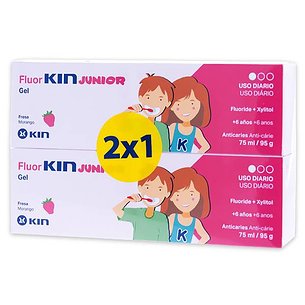 Fluorkin Junior Strawberry Gel Paste 2 por 1 Promoção