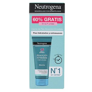 Neutrogena Crema De Pies Absorcion Rapida 100ml + 100ml Promo