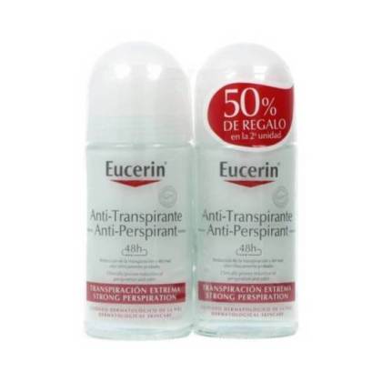 Eucerin Antiperspirant Deodorant 48h 2x50ml Promo