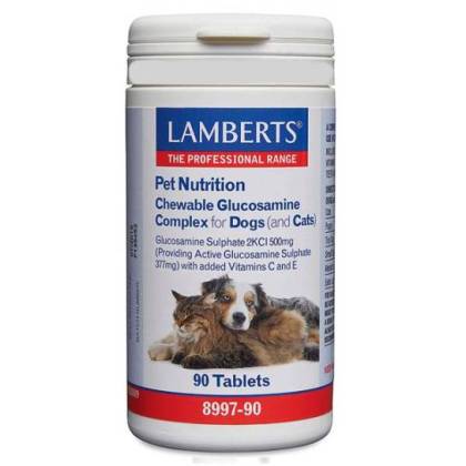 Pet Nutrition Glucosamine Cats And Dogs 90 Tablets Lamberts