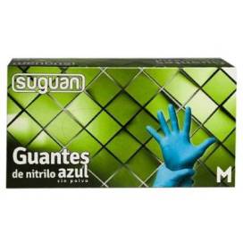 Nitrile Gloves Suguan Without Powder Medium Size 100 Units