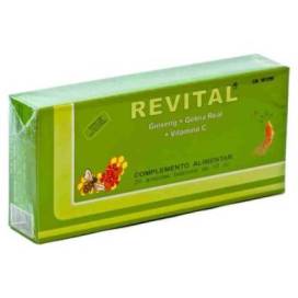 Revital Ginseng Geléia Vitamina C 20 Ampolas Bebíveis