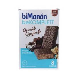Bimanan Bekomplett Barrinhas Chocolate Crocantes 8 Unidades