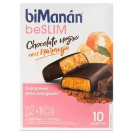 Bimanan Beslim Barrinhas Chocolate Com Laranja 10 Barrinhas