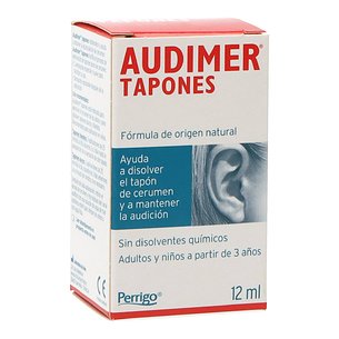Tampões de ouvido Audimer Solução de limpeza de ouvido 12 ml