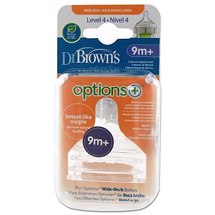 Dr. Brown's Options Boca Larga Bico de Silicone 9m 