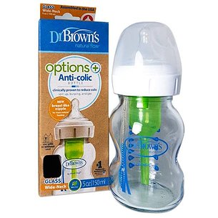 Dr Browns Options Biberon De Vidrio Boca Ancha 1