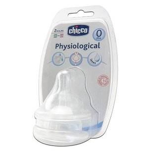 Chicco Tetina Fisiologica De Silicona 0m 2 Uds