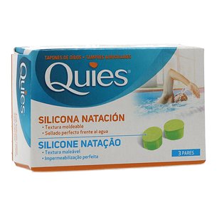 Quies Tapones Para Oidos Silicona Natacion 6 Uds