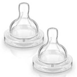 Avent Classic+ 2 Teats For Newborn Baby 0m+