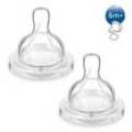 Avent Classic+ 2 Silicone Teats For Thick Feed 6m+