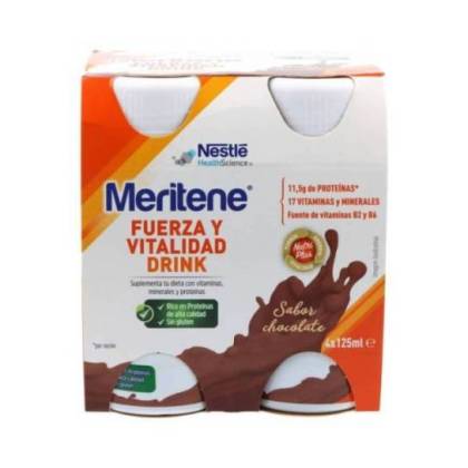 Meritene Drink 4 X 125 Ml Sabor Chocolate