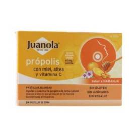 Juanola Propolis Mel Vitamina C Sabor Laranja 24 Pastilhas