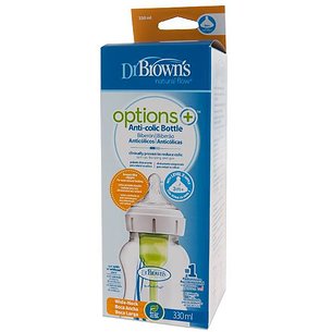 Dr. Brown's Options Weithals-Babyflasche Grün 330 M
