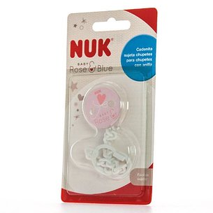 Nuk Pacifier Chain Tritan Roseblue
