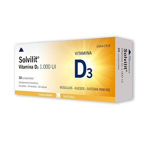 Solvilit Vitamina D3 1000 UI 30 Comprimidos