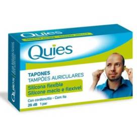 Quies Silicone Earplugs With Cord 1 Pair