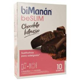 Bimanan Beslim Barrinhas De Chocolate Intenso 10 Barrinhas