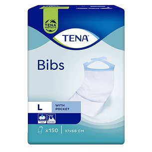 Tena Babero Adulto Desechable Talla L 37x66 Cm 1