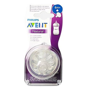Avent Natural Thick Liquid Tetina 6ml 2 Unidades