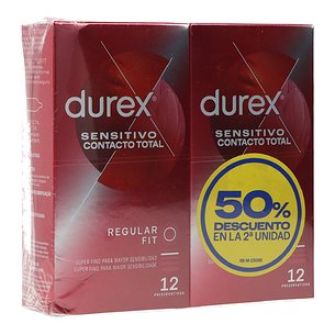 Durex Sensitive Total Contact 2 X 12 Einheiten Aktion