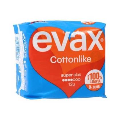 Evax Cottonlike Super Alas 12 Uds
